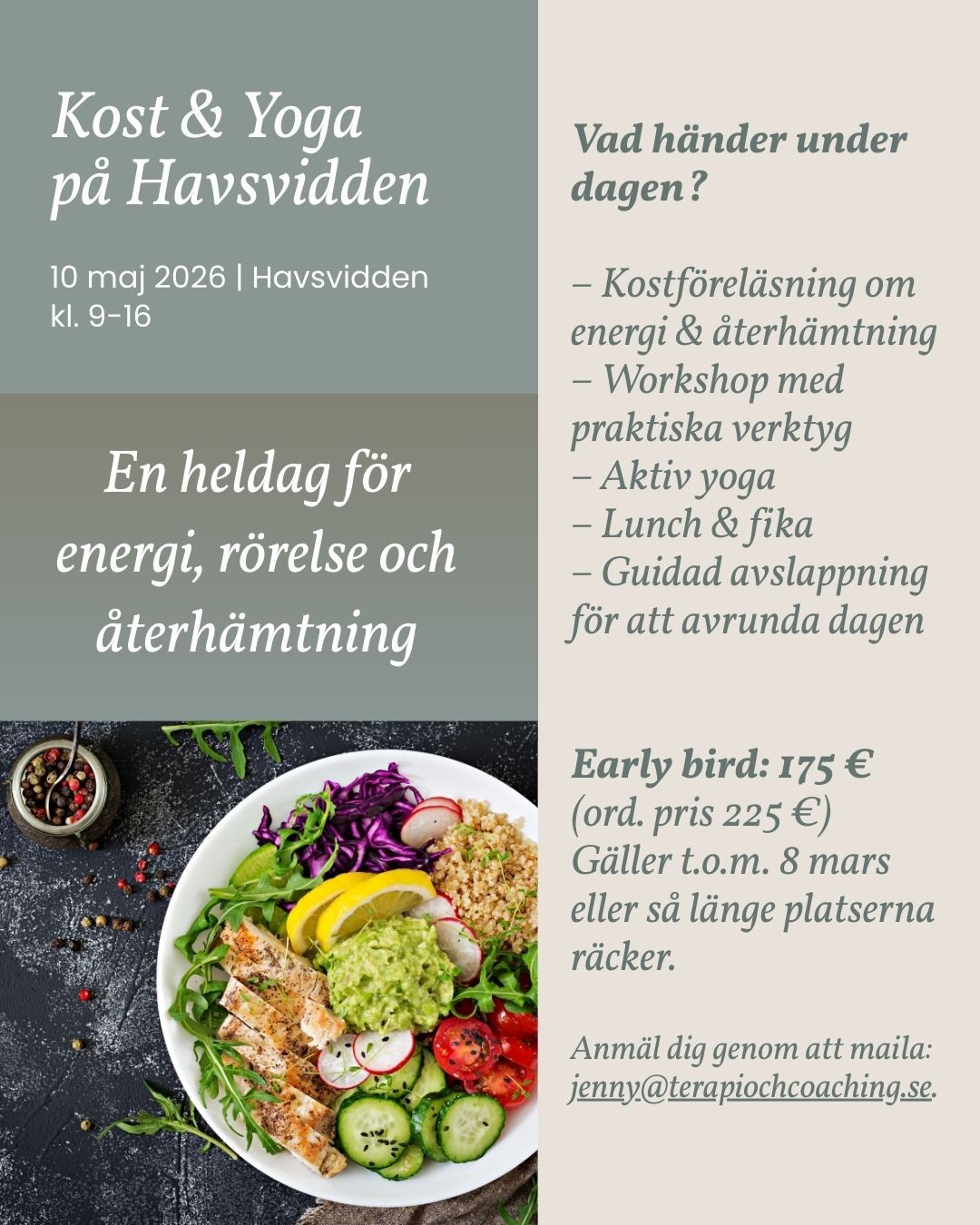 Kost & Yoga på Havsvidden